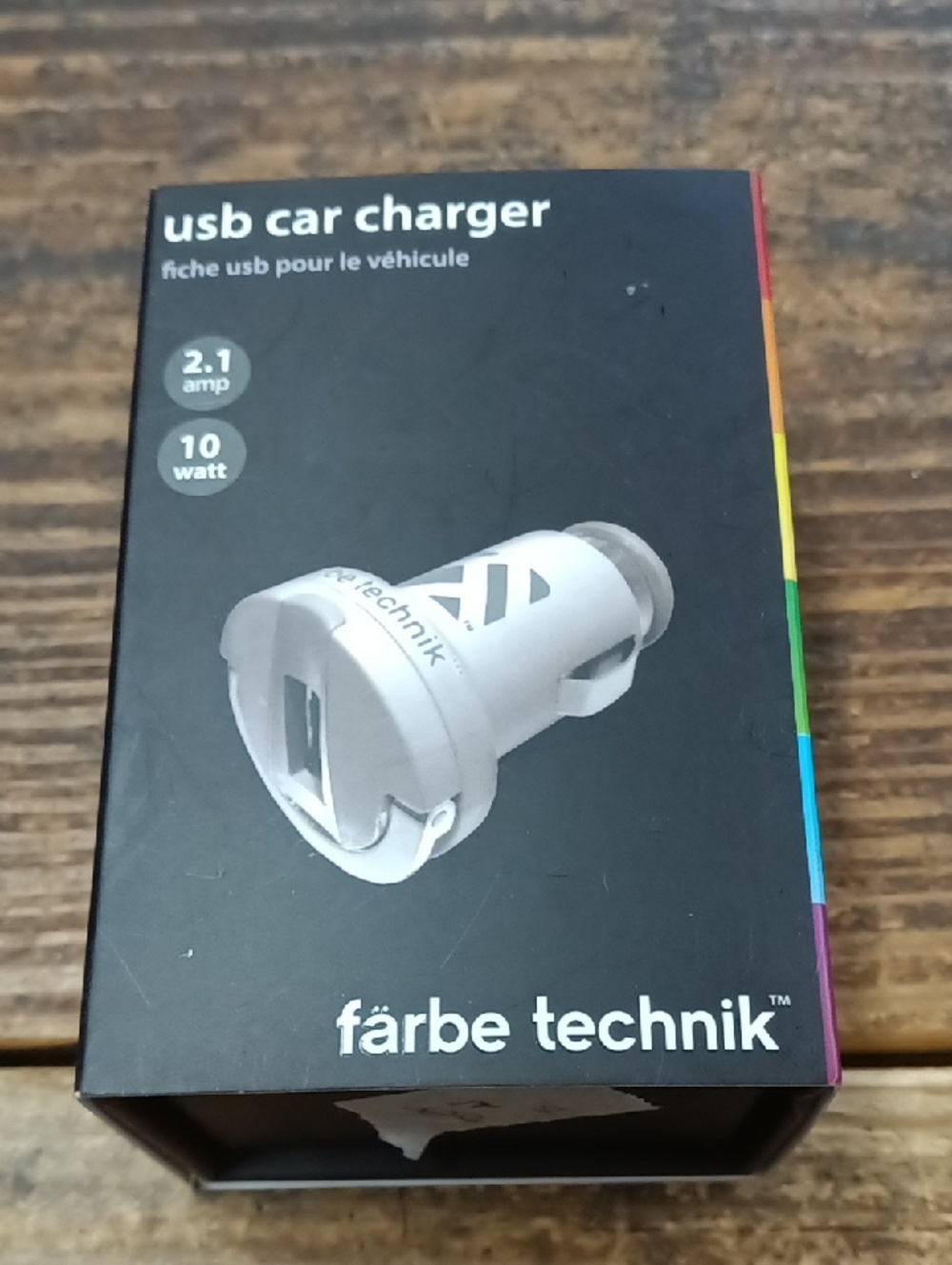 White USB Car Charger - 2.1A